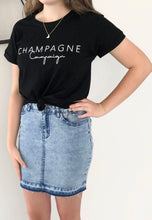 Load image into Gallery viewer, Champagne Tee - Mocha and Black
