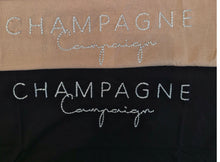 Load image into Gallery viewer, Champagne Tee - Mocha and Black
