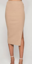 Load image into Gallery viewer, Camel Midi Knit Skirt
