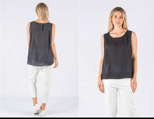 Raine Sleeveless Linen Top