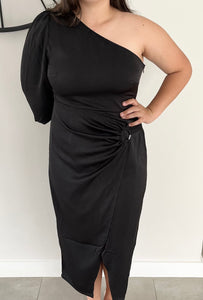 Eli Black One Shoulder Dress