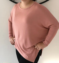 Load image into Gallery viewer, Pia Long Sleeve Top - Black and Coral/Pink
